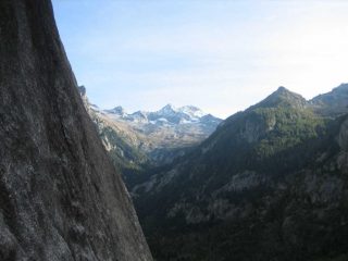 Il m. Disgrazia visto dalla parete.