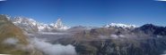 panorama con cervino e rosa