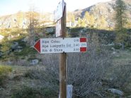 cartello con la scritta a mano lago Lusignetto 0,50