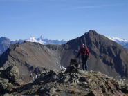 panorama dal Cervino al Rosa dalla vetta..