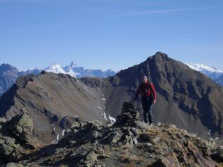panorama dal Cervino al Rosa dalla vetta..