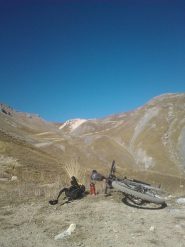 Ultima parte di salita per colle Blancias