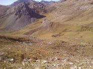 Dal colle Valcavera, prati di discesa, tenendomi a dx