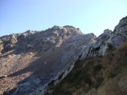 Il vallone di salita per evitare la cresta