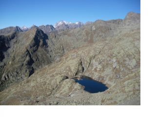 IL LAGO LOSERE E IL GRAN PARADISO DALLA BOCCHETTA  DI BOIRETTO