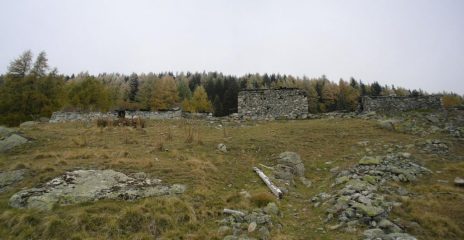 l'arrivo all'alpe Suscheaz...col tempo coperto..