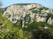vista dai Frati verso le falesie Spaventaggi