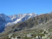 il panorama dalla base della parete