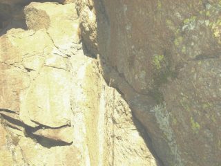 l'inizio del traversino verso il passo chiave