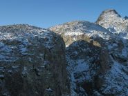 salendo ancora....vista su Becco Est Rostagno, Ovest di Rostagno e Becco ALto di Ischiator (da sx a dx)