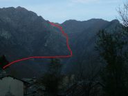 Il vallone visto da Tiglieto