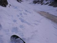 ghiaccio di fianco alla strettoia, derapata con attenzione -Lourousa,  29 ottobre 2011