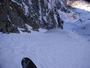 lo svalico verso il Corno stella,  sopra gli isolotti rocciosi -Lourousa,  29 ottobre 2011