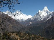 everest, lhotse e ama dablam da tyangboche
