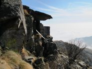 Il castello sommitale della Rocca Perabianca