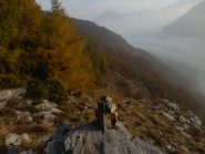 dal grande masso con l'ometto, uno sguardo indietro
