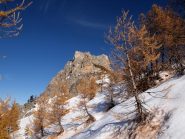 Il Piutàs dal canale poco sotto il Colle delle Basse