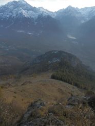 discesa dalla Splaiera, vista sul Colletto della Lausa