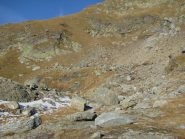 La seconda conca detritica che porta in cresta