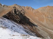 dalla quota 2390 della cresta, vista sulla Punta del Lago Nord e sul Pian Real