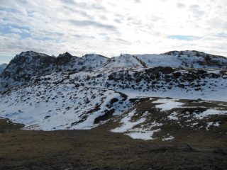 La cresta versante Nord
