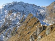 La cresta percorsa con Giavino e Mionda