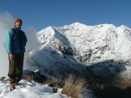 Autoscatto in cima e dorsale verso il Bo