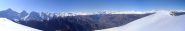 panorama dalla vetta verso il Bianco...