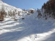 Valloncello del percorso estivo.