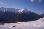 Vista del fondovalle all'inizio della salita