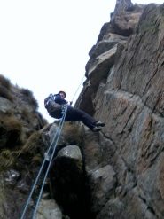 Calata in doppia dalla cima