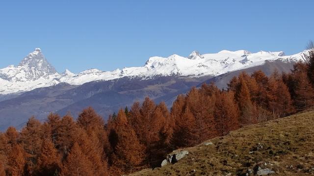vista su Cervio e Rosa dlla Valmeriana