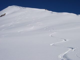 dorsale sotto la cima