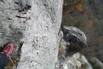 il muro verticale del primo tiro