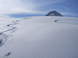 in discesa sotto al Miserin