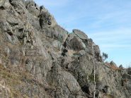 La freccia rossa vicino ai bolli