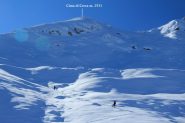 la Cima di Crosa dal pendio finale sotto il colletto di quota 2380 m. (13-11-2011)
