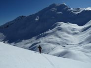 Risalita al Chateau Lombard con la T. de Fer alle spalle