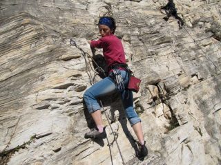 Espressione concentrata di Chiara...