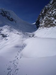 in discesa dal colle...