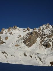 Pendio di discesa nei pressi Cima Reina