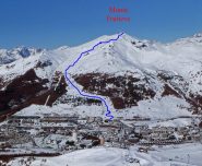 L'itinerario visto dal Sises sabato scorso