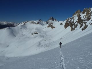 Risalita verso il Bec de Lievre