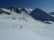 Discesa dalla T.Dure davanti al Bec de Lievre