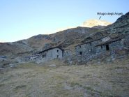 l'arrivo all'Arp Vieille  e la posizione del rifugio...