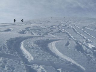 In salita verso i pendii finali