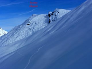 La Punta Maurel a sinistra