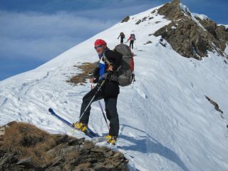 Arrivo in cresta