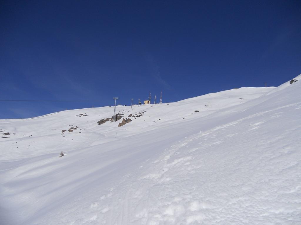 parte alta sotto la cima