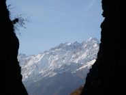 Monte Argentera dall'interno delle Gorge della Reina